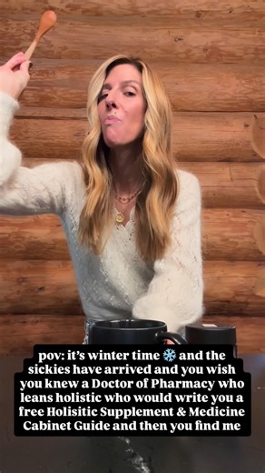 Meg Kilcup, PharmD, IHP on Instagram: "Yep! I wrote ✨ “Meg’s Holistic Medicine Cabinet and Supplement Guide” ✨ - a 35 page resource for you! It’s that time of the year when we all need strong immune systems and also all the hacks for when we get sick! just comment “medicine cabinet” and I’ll send it right to your inbox! As a Doctor of Pharmacy that went rogue (holistic), this is an accumulation of my career and then personal life and research. We use western medicine when needed but generally do