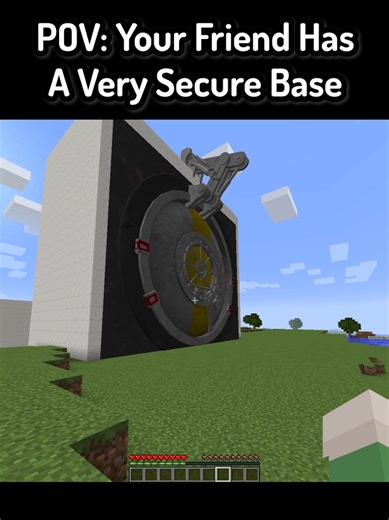 POV: Your Friend Has A Very Secure Base In Minecraft ( FT: @Sumatto ) #Minecraft #mc #mcyt #funnymoments #minecraftmemes
