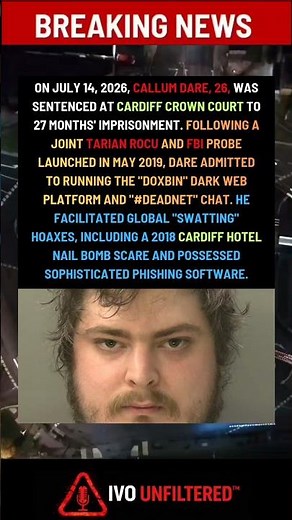The FBI tracked him to Wales... 💻👀 #truecrimecommunity #uknews