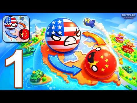 Country Balls: World Battle - Gameplay Walkthrough Part 1 - CountryBalls World War (iOS, Android)