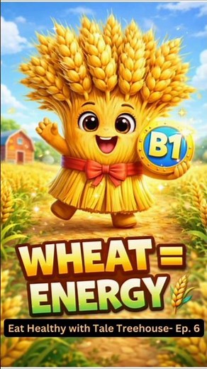 Wheat Grain Song | Vitamin B1 for Energy ⚡🧠 | Eat healthy with Tale Treehouse- Ep. 6