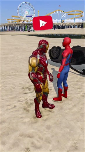 GTA V : IRONMAN MODIFY SPIDERMAN SUPER CAR IN GTA 5 ! #shorts #viral #gta #gta5