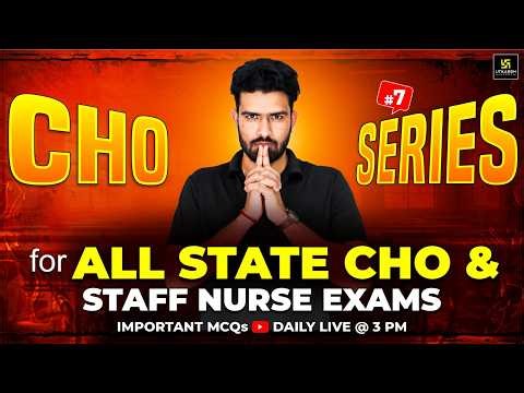 CHO Series 2026 #7 | All State CHO & Staff Nurse Exam | MP CHO Vacancy 2026 | Utkarsh Nursing