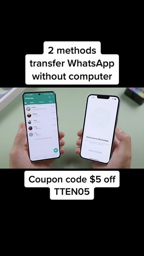 Transfer WhatsApp from android to iPhone. 2 Methods! #transferwhatsapp #whatsapptips #whatsapptransfer #movetoios #tenorshareproducts #androidtips #iphonetips #tenorshare #icarefonetransfer
