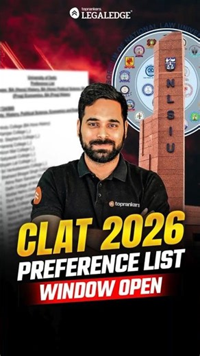 CLAT 2026 : Preference List Update #clat #preferences #update #legaledge