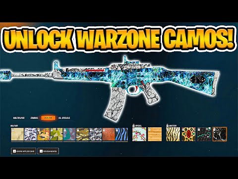 How To Unlock ALL WARZONE Camos FAST & EASY!