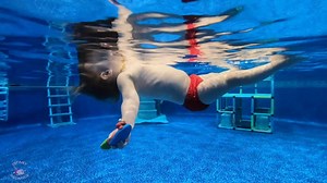 Welcome Lea Alldredge Diaz to the Infant Aquatics Network of certified instructors. Lea completed her 6 week training at Swim•Float•Swim last week. She will be offering lifesaving lessons in Edmond, Oklahoma beginning this spring. Here she is with one of her two year old students during her training. | Infant Aquatics