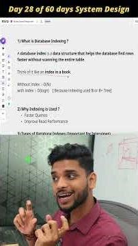 Indexing Explained 🔥 Speed Up Queries Instantly (Day 28 Part-1) #shorts #systemdesign