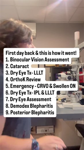 Athenry Opticians | ✨ First day back — and straight into the deep end 👁️ A snapshot of just one clinic session: • Binocular vision assessment • Cataract... | Instagram