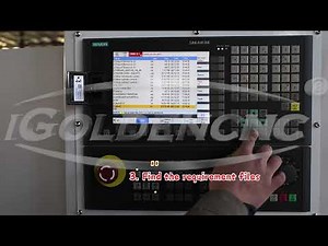 How to copy files from USB in SIEMENS 808D control system