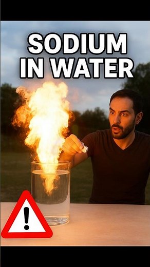 Sodium + Water = HUGE Explosion! 😱🔥 | Shocking Science Facts