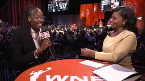 The first Frenchwoman to dunk in a game, Dominique Malonga wants her first dunk in the WNBA to be as "beautiful [as] it can be" 😤 She spoke with Taylor Rooks after being drafted No. 2 overall to the Seattle Storm 🗣️ | NBA TV