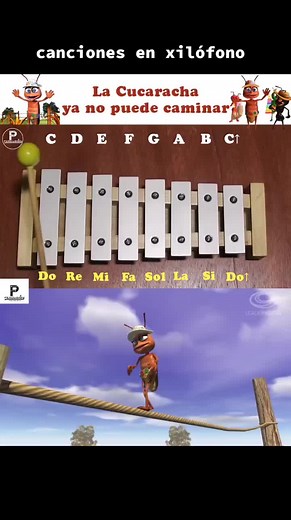 Canciones en Xilófono: Aprende a Tocar La Cucaracha