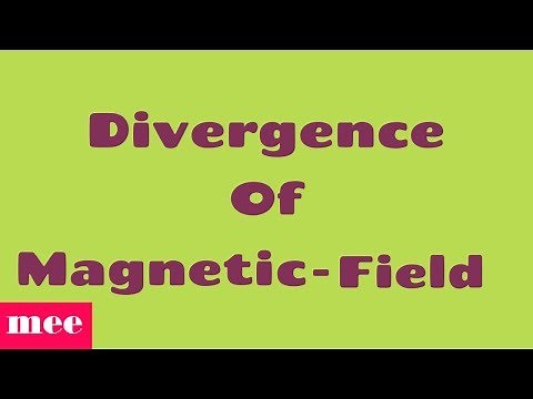 Divergence of magnetic field