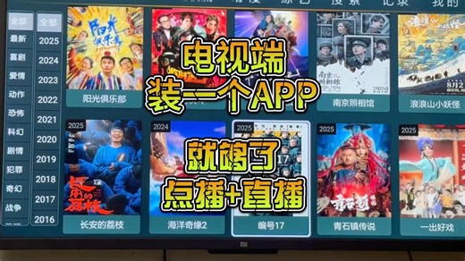 电视只装一个APP就够了,何必折腾,电视剧电影观看自由