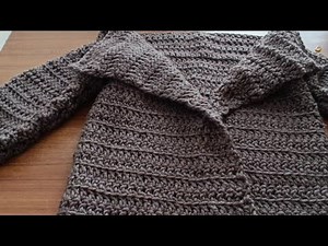 crochet jacket tutorial///how to crochet a jacket for beginners