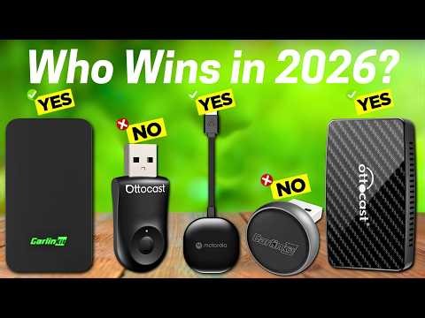 Best Wireless CarPlay & Android Auto Adapters [2026] – No Lag, No Cables!