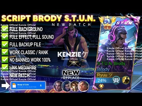 Script Skin Brody STUN No Password | Full Effect Voice | Patch Terbaru