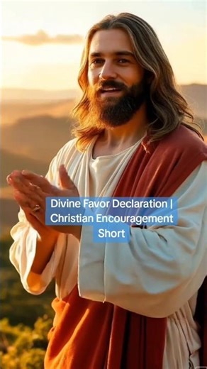 Divine Favor Declaration | Christian Encouragement Short #jesus #motivation #bible