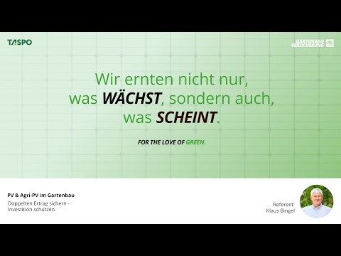 Agri-PV & PV im Gartenbau: doppelten Ertrag sichern - Investition schützen.