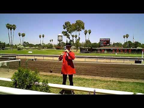 Bugle at the Alameda County Fair - Let the races begin!