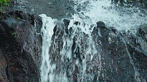 Cascading Waterfall Over Rocks