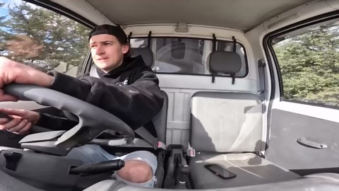 Mini Truck on 6 Foot Tall Wheels