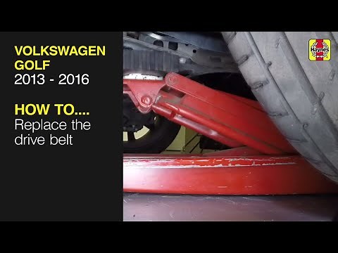 Volkswagen Golf (2013 - 2016) - Replace the drive belt