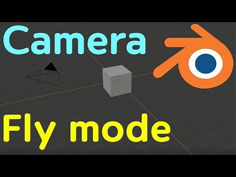 camera fly mode in blender 3d (blender 3d tutorial)