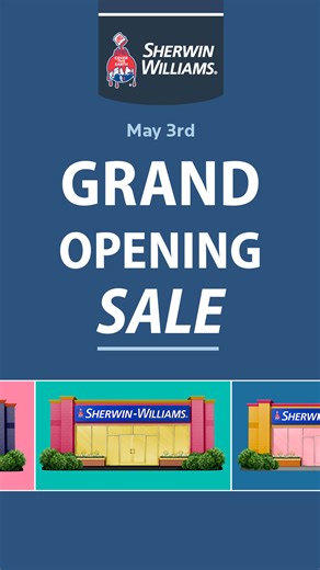 Ready to paint the town (for less)?  Join us on 5/3 to celebrate our new Reynoldsburg Blacklick store and save 40% on paints and stains. | Sherwin-Williams | Facebook