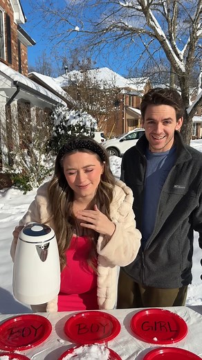 1.3M views · 3.5K reactions | The cutest gender reveal for winter lovebirds! | Emma Grace | Facebook