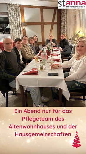 Während viele die Feiertage im Kreis ihrer Liebsten verbringen, ist unser Pflegeteam vom #altenwohnhausdinklage Tag und Nacht für unsere Bewohner*innen da! #stannastiftungdinklage #dinklage #altenpflege | St. Anna Stiftung Dinklage