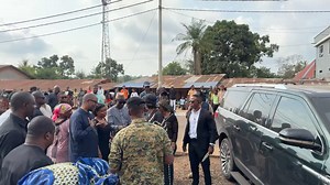 Sierra Leone's First Lady and President of OAFLAD Her Excellency Dr. Fatima Maada Bio, First Lady, joins the congregation at Trinity United Methodist Church in Moyamba for the Funeral Divine and Communion Service of the late Rev. Smart Kelson Senesie. We gather to pay our final respects to a dedicated servant and leader whose impact will be felt for generations. May his soul rest in eternal peace. Copyright Disclaimer: We do not own the rights to the music playing in the background; it is for ba