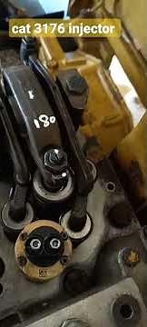 caterpillar 3176 injector adjustment #dieselengine #shorts #short