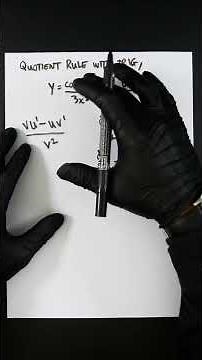 Differentiation: Using The Quotient Rule To Find Derivates With A Trigonometric Function