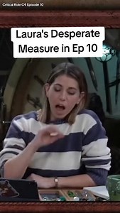 In Critical Role's most recent episode, Laura Bailey as Thimble continues to be a hard hitting and devastating force on the battle field. With the Desperate Measures homebrew mechanics she dealt 42 damage to an enemy. #criticalrole #brennanleemulligan #critters #dungeonsanddragons #criticalroleedit | Cloaks & Capes