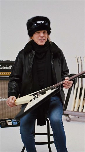 Michael Schenker on his Gibson Custom Michael Schenker 1971 Flying V Collector's Edition