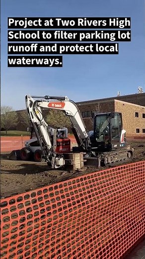 Bioretention Basin at Two Rivers High School
