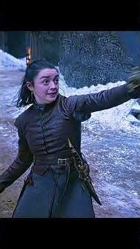 Arya Using Style that she use to kill the Night King #gameofthrones #aryastark