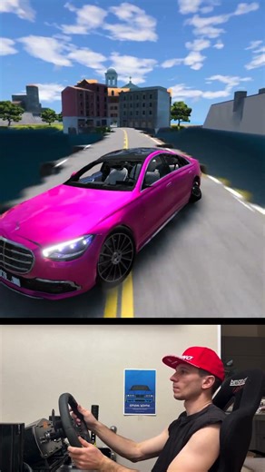 mercedes S-Class W223 drift beamngdrive #mercedes #BeamNG #beamngdrive #drifting #تفحيط #هجوله