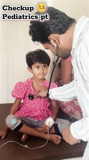 auscultation of pediatric patient|checkup of patient|palpation#viral#pediatrics#shorts#baby#cutebaby
