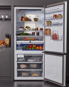 ¡El frigorífico ya está preparado para cualquier imprevisto! 😉 https://bit.ly/2VIyiKn | GRUNDIG