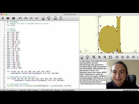 Bézier curve tutorial for OpenSCAD, Part 1