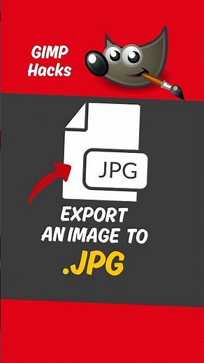 How to Export an Image to JPG in GIMP!