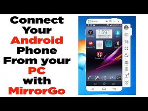 How to connect Your Android Phone From your PC with Mirror go App