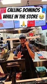 Calling dominos while in the store #Shorts #Prank #Dominos #PublicPrank #funny
