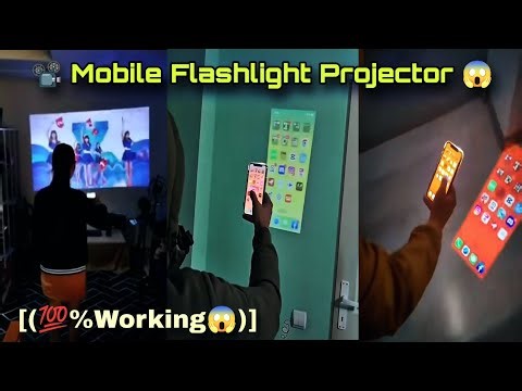 Mobile FlashLight Video Projector in any Mobile💯😱| FlashLight Hd video Projector app tutorial