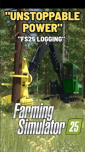 Satisfying John Deere Log Power! | Farming Simulator 25 #shorts #farmingsimulator25 #fs25