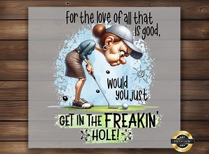 Funny Golf Lady DTF Transfer: Humorous Iron-on Design - Etsy