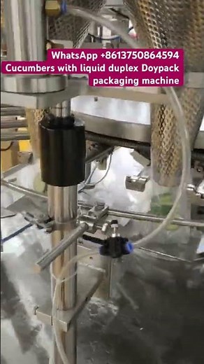 Cucumber with liquid filling Doypack packaging machine cucumber premade pouch packaging machine